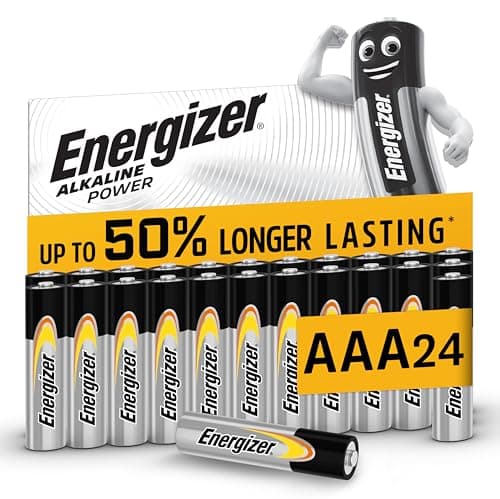 Image of Energizer Alkaline Power - AAA Batteries (24 Pack) - Triple A Battery 1.5V - Up To 50% Longer Lasting - For Everyday Devices - 100% Recyclable Packaging - 7 Year Shelf-Life [Amazon Exclusive]