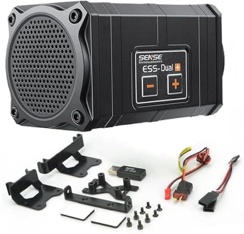 Image of PYFORE Car Engine Sound Simulator, Dual+Engine Sound Simulator, Engine Sound System Simulated Module Set for Axial SCX10/SCX10 II Traxxas TRX4 Axial Wraith