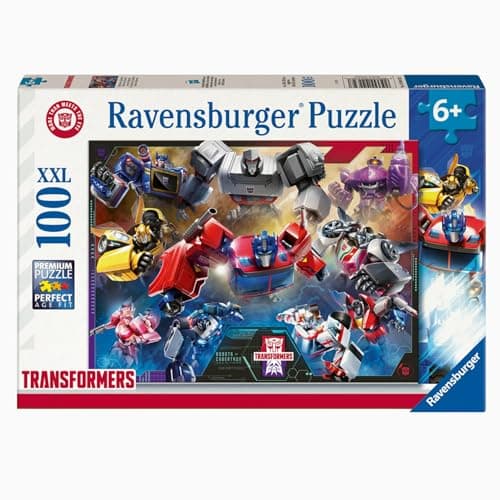 Image of Ravensburger Transformers XXL 100 piece Jigsaw Puzzle for Adults and Kids Age 6 Years Up