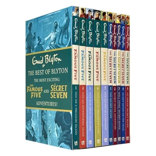 Image of The Best of Enid Blyton The Famous Five & The Secret Seven Adventures 10 Books Collection Set (Five on a Treasure Island, Go Adventuring Again,Run away Together,The Secret Seven, Adventure & More)