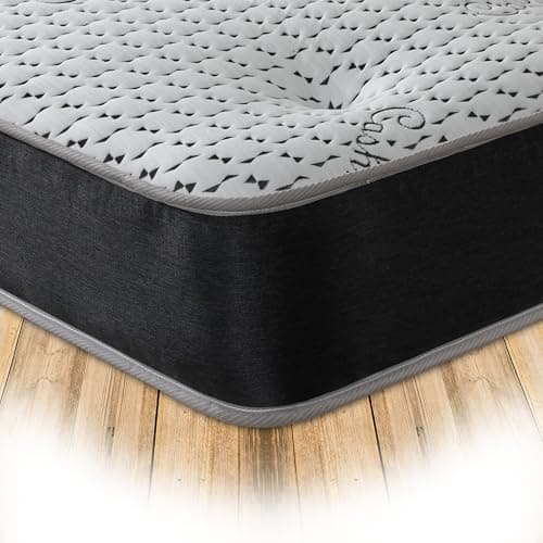 Image of Starlight Beds Tufted Double Mattress. 9 Inches Deep with Cashmere Sleep Surface and Natural Fillings. Medium Firmness. (Double Mattress)
