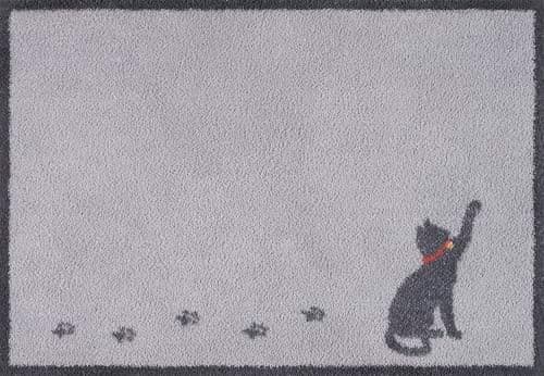 Image of Turtle Mat Cat Walk Grey Highly absorbent Indoor barrier mat with Multi-Grip backing 60x85cm