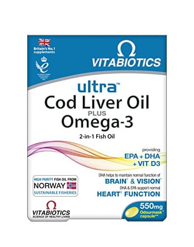 Image of Vitabiotics Ultra Cod Liver Oil - 60 Capsules