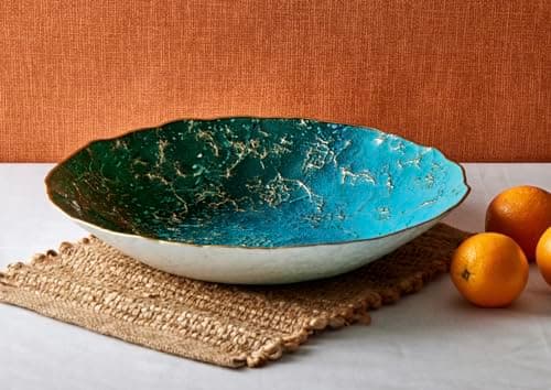 Image of Anton Studio Designs - Marbled Lagoon Bowl - Beautiful Decorative Bowl