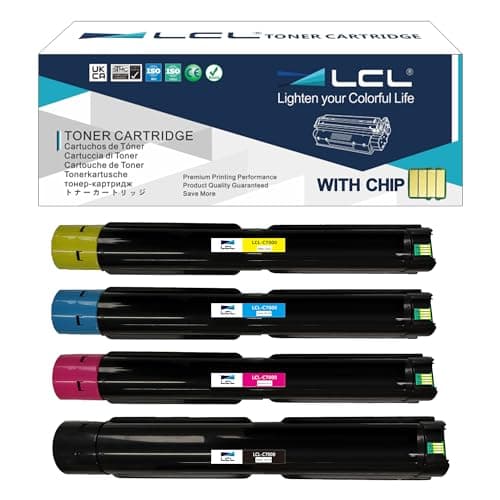 Image of LCL C7000 Toner Cartridge Replacement for Xerox VersaLink C7000 C7000V C7000N C7000DN 106R03757 106R03760 106R03759 106R03758 High Yield (4PK KCMY)