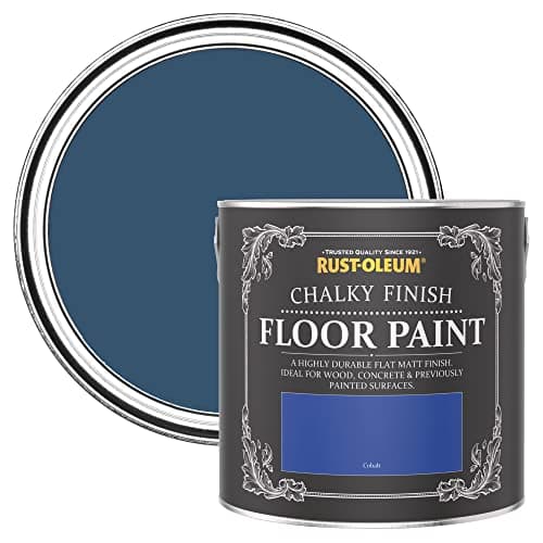 Image of Rust-Oleum Blue Scratch-Proof Floor Paint in Matt Finish - Cobalt 2.5L