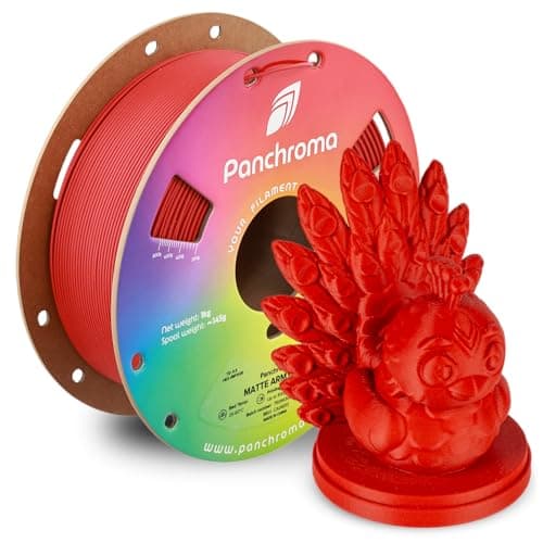 Image of Polymaker Panchroma Matte PLA Filament, Matte Army Red 1.75mm 1kg 3D Printing Filament, Formerly Polyterra Matte 3D Printer PLA Filament, Fit Most FDM 3D Printers, 1kg Spool (2.2lbs)