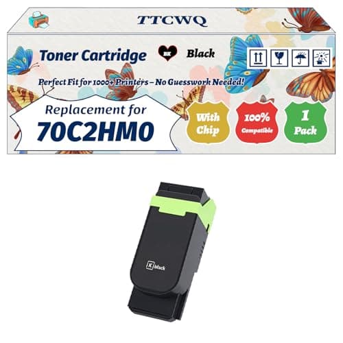 Image of Compatible for Lexmark 70C2HM0 70C2HK0 70C2HC0 70C2HY0 Toner Cartridge Work for Lexmark CS310dn CS310n CS410dn Printers, with Chip, High Yield 4000 Pages, High-Definition Printing (1 Pack Black)