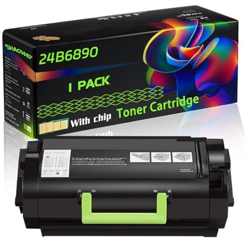 Image of 24B6890 Compatible for Lexmark Toner Cartridge with Chip M3250 XM3250 Printers, High Yield Value Pack Black Consumables Multi-Pack Remanufactured Compatible (1 Pack Black)