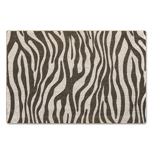 Image of A1 Graphics Ltd Zebra Brush Doormat Printed Door Mat Funny Welcome Mat Animal Doormat Safari Decor Home Decor Gift Housewarming Gift Entrance Mat
