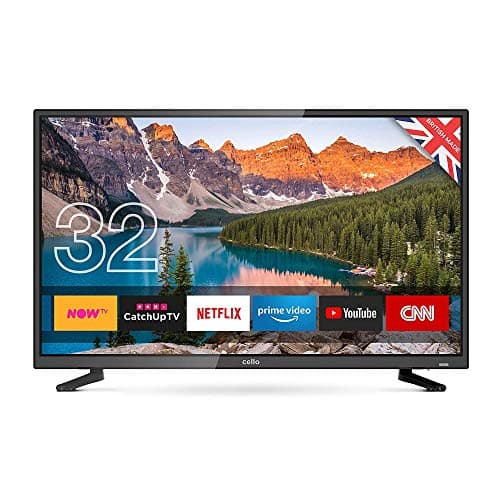 Image of Cello C32SFS 32-Inch Android 7.0 Smart LED TV with T2 HD Made in the UK Black