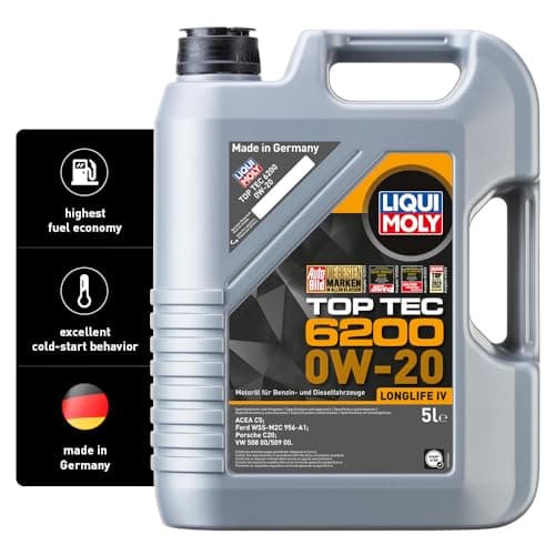 Image of LIQUI MOLY | Top Tec 6200 0W-20 | 5L | Engine Oils | Synthetic Technology | SKU: 20789