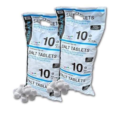 Image of 2 x Monarch Ultimate Water Softener Salt Tablets 10kg Easy to Carry Bag Food Grade A Salt