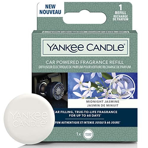 Image of Yankee Candle Car Powered Fragrance Diffuser Refill| Midnight Jasmine Car Air Freshener | Lasts Up To 60 Days | 1 Count
