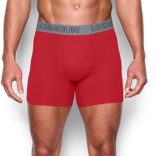 Image of Under Armour Charged Cotton Stretch 6" Boxerjock 3-Pack MD White