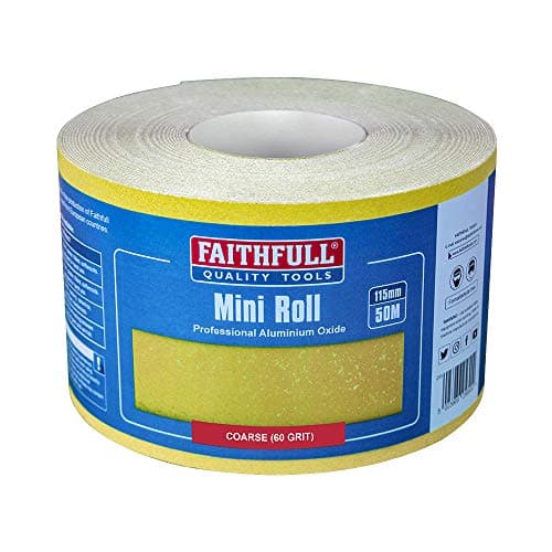 Image of Faithfull FAIAR11560Y Alox Paper Roll Yellow 115mm x 50M 60G