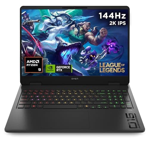 Image of HP OMEN 16" Gaming Laptop | AMD Ryzen 9 8940HX Processor | 32GB RAM | 1TB SSD | NVIDIA GeForce RTX 5060 | 144 Hz 2K IPS Anti-glare Display | Windows 11 Home | AMD FreeSync | Fast Charge | 16-ap0802sa