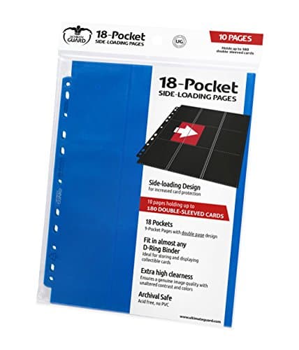 Image of Ultimate Guard 18-Pocket Pages Side-Loading Album (Blue)