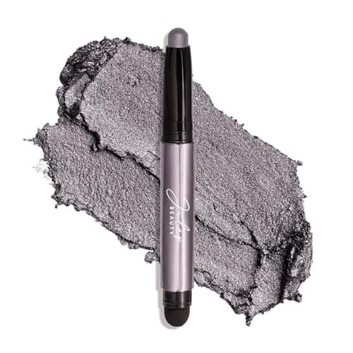 Image of Julep Eyeshadow 101 Crème-to-Powder Eyeshadow Stick (Smoky Grey Shimmer) Long-Lasting, Waterproof Eye Shadow - Blendable, Crease-Proof with Built-In Smudger