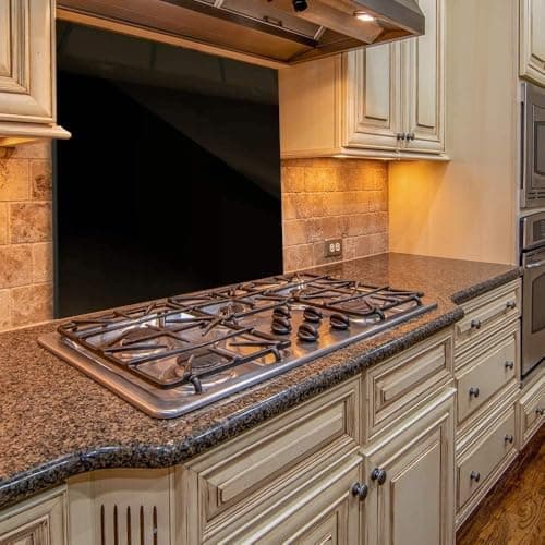 Image of BELOFAY 6mm Tempered Glass Splashbacks for Cookers, Toughened Glass Heat Resistant Splashback for Kitchen Oven (Black, 60x70cm)