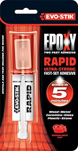 Image of EVO-STIK Expoxy Rapid Syringe Pale Yellow - 25ml Syringe Solvent-Free - Low Odour