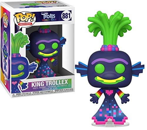 Image of Funko POP! Movies: Trolls World Tour-King Trollex - Collectable Vinyl Figure - Gift Idea - Official Merchandise - Toys for Kids & Adults - Movies Fans - Model Figure for Collectors and Display