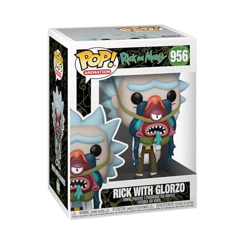 Image of Funko POP! Animation: Rick Sanchez & Morty - Rick Sanchez With Glorzo Morty Vinyl - Rick and Morty - Collectable Vinyl Figure - Gift Idea - Official Merchandise - Toys for Kids & Adults - TV Fans