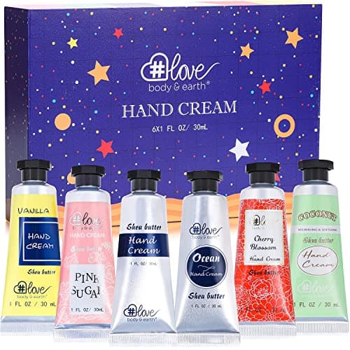 Image of Hand Cream Gift Set - Moisturizing Hand Cream Set with Natural Glycerin and Vitamin E, Pack of 6 Hand Lotion, Gift Sets for Women, Birthday Gifts for Her Valentines Mothers Day Gifts Christmas