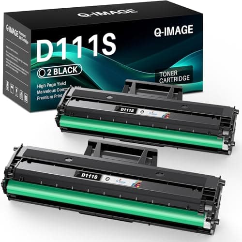 Image of Q-image D111L Toner Cartridges Compatible for Samsung MLT-D111L D111S/ELS for Xpress M2026W M2026 M2070W M2070 SL-M2026 SL-M2070 SL-M2026W SL-M2070W SL-M2070FW M2020 M2020W M2022W Printer (2 Black)