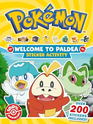 Image of Pokémon Welcome to Paldea Epic Sticker: Explore Paldea in this 100% Official Sticker Activity Book. Perfect for Pokémon Fans!
