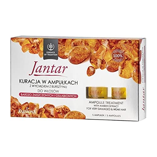 Image of Farmona Jantar Ampoule Hair Treatment with Amber Extract Very Damaged & Weak Hair 5x5ml