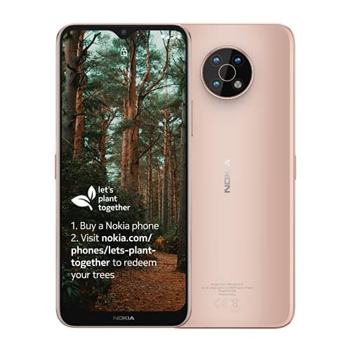 Image of Nokia G50 5G Smartphone with 6.82" HD+ Display, Android 11, 4GB RAM/64GB ROM, 5000 mAh Battery, 48MP Triple Camera, 18W Quick Charging Compatible, Video Selfie Stabilisation - Sand