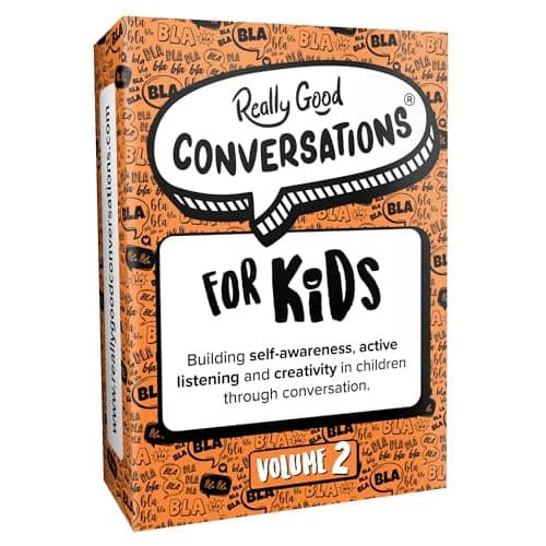 Image of Really Good Conversations for Kids: Vol. 2 - UK Made Conversation Cards, Card Games for Kids to Build Self Awareness, Active Listening, Creativity, Effective Communication