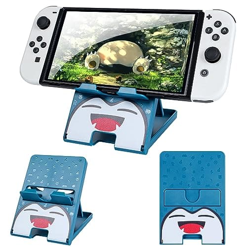 Image of DLseego Stand Compatible with Switch/OLED/Lite,Foldable Stand Compact Design Adjustable Playstand for Switch Console-Blue