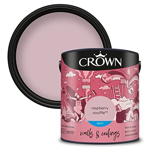 Image of CROWN 2.5L Breatheasy MATT Emulsion Paint for Walls & Ceilings - RASPBERRY SOUFFLE