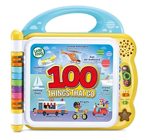 Image of LeapFrog 100 Things That Go, Baby & Toddler Book, Educational and Interactive Bilingual Playbook, Gift for Pre School Kids aged 18, 24, 36+ months, English Version