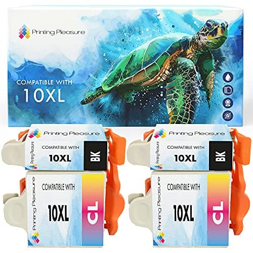 Image of 4 XL (2 SETS) Compatible 10B & 10C Ink Cartridges for Kodak ESP 3 5 7 9 3200 3250 5000 5100 5200 5210 5250 5300 5500 6100 6150 7200 7250 9200 9250 Hero 6.1 7.1 9.1 - Black/Colour, High Capacity