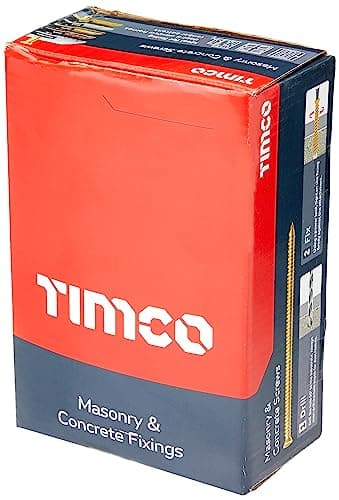 Image of TIMCO 00150TCON ZYP Multi-Fix Concrete Screw 7.5 x 150 - Yellow (Box of 100)