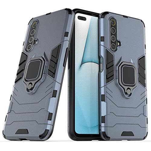 Image of J&H Phone Case for Realme X3 SuperZoom,Ring Holder Case for Realme X3 SuperZoom, Finger Loop Case with 360 Degree Rotatory Ring Stand for Realme X3 SuperZoom
