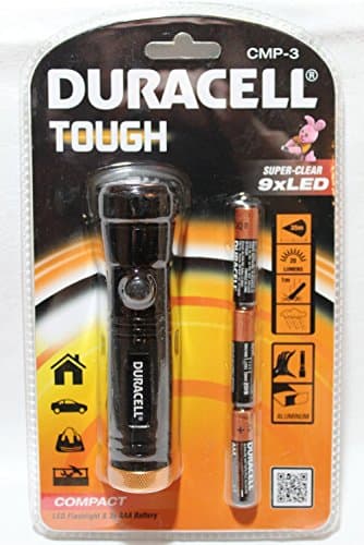 Image of Duracell Tough 3 x AAA 9 LED Torch