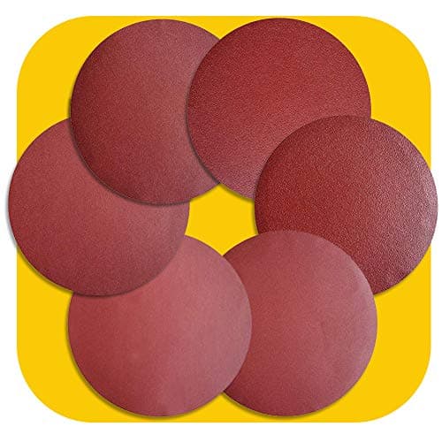 Image of 18 PCS 250mm NO-Hole PSA Aluminum Oxide Sanding Disc, Self Stick(3 Each of 80 100 120 180 240 400 Grit)