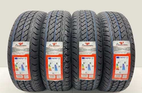 Image of 4 X 205 65 16C POWERTRAC COMMERCIAL 205/65R16C 107/105T 8PR AMAZING C & B RATED LABELS M+S TYRES 2056516C, 2056516