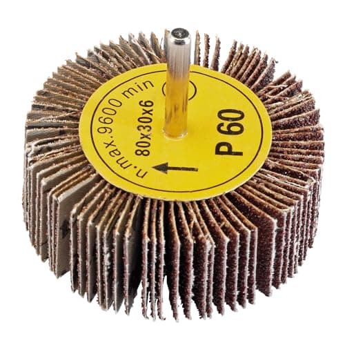Image of Draper 93359 80 Grit Aluminium Oxide Flap Wheel (60 x 60mm)
