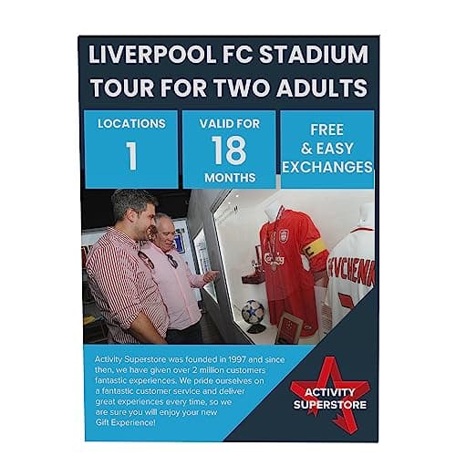 Image of Activity Superstore Liverpool FC Stadium Tour for Two Adults Gift Experience Voucher