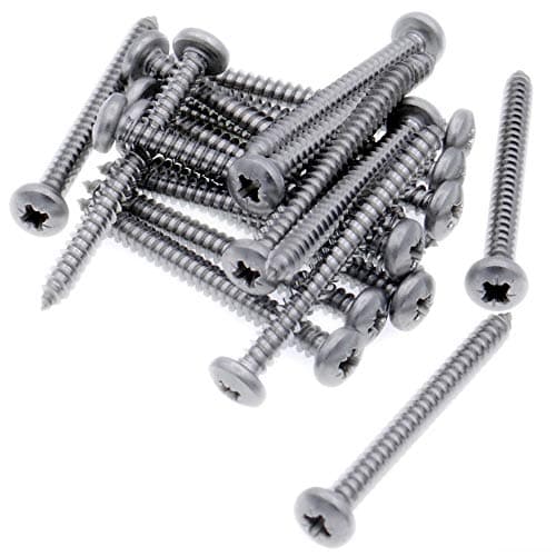 Image of No.10 x 2.5 (4.8mm x 60mm) Pozi Pan Self-Tapping Screw - Stainless Steel (A2) (Pack of 20)