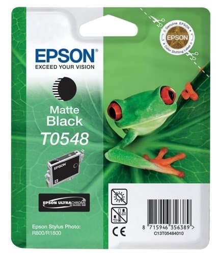 Image of Epson T0548 Inkjet Cartridge Frog Page Life 400pp Matte Black Ref C13T05484010