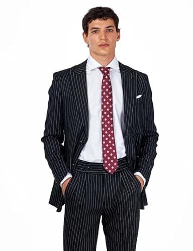 Image of Xposed Lloyd – Black Pinstripe Pure Linen Jacket [BLZ-SIN-LLYOD-BLACK-44 UK]
