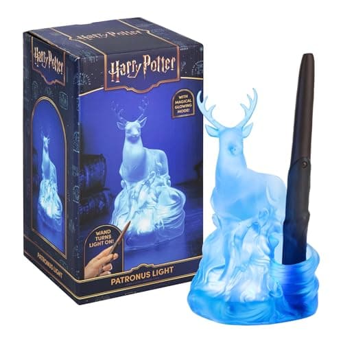 Image of Paladone Harry Potter Deer Patronus Light with Wand Remote Control, Officially Licensed Wizarding World Merchandise, Battery Powered Collectible Gift, Home Décor