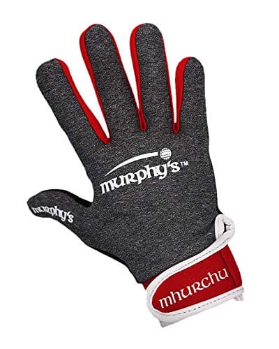 Image of 2022 Murphy's Gaelic Gloves - Adults - Extra Grip - Comfortable - Durable Sizes (10 / Large, Grey/Red/White)