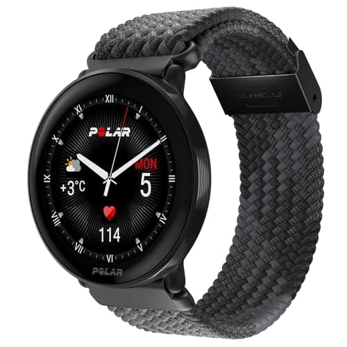 Image of Polar Ignite 3 - Fitness & Wellness GPS Smartwatch with Braided Yarn Wristband Black, Sleep Analysis, AMOLED Display, 24/7 Activity Tracker, Heart Rate, Personalized Workouts, Real-time Voice Guidance